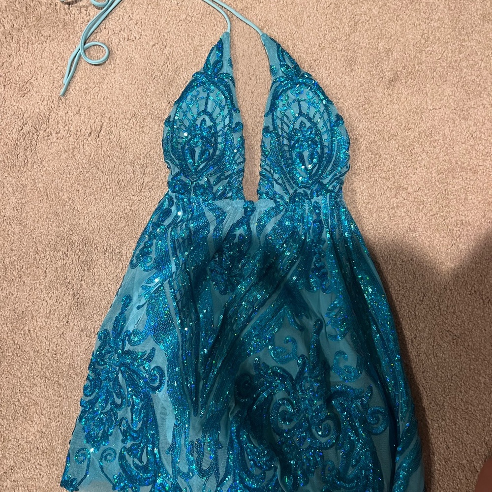 Lucy in the Sky Blue Sequin Dress